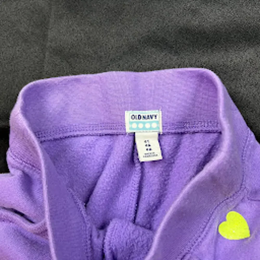 Old Navy Girls Sweatpants 4T‎ Purple Elastic Waist Jogger EUC